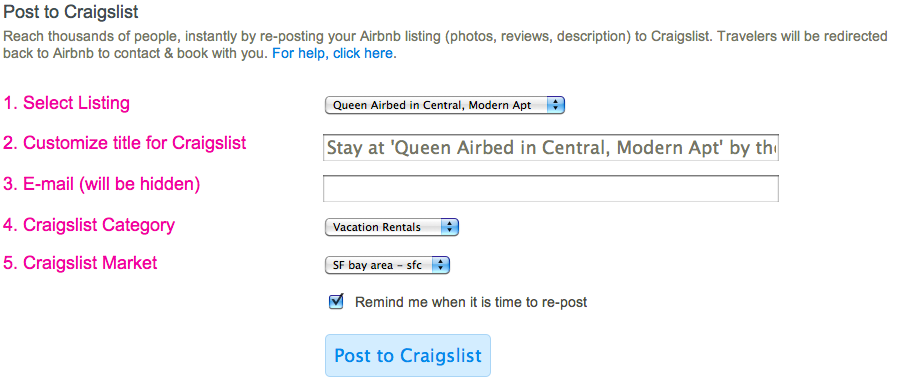 Airbnb crossuje Craigslist